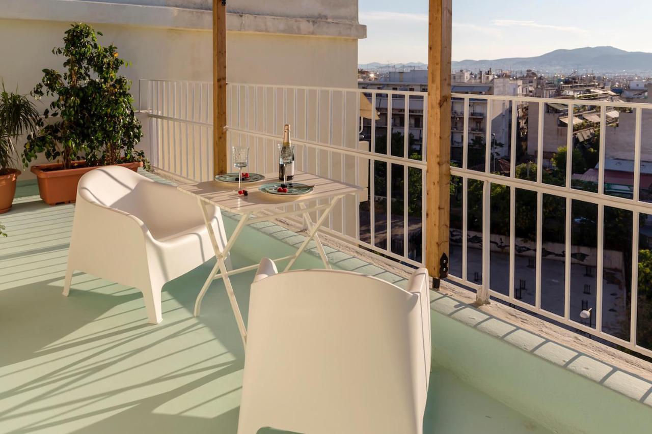 Blue And White Apartment Vipgreece Athen Exterior foto